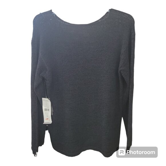 NWT Chaus & Co, Women, Black Sweater, Light Weight, Size 1X - Picture 2 of 6